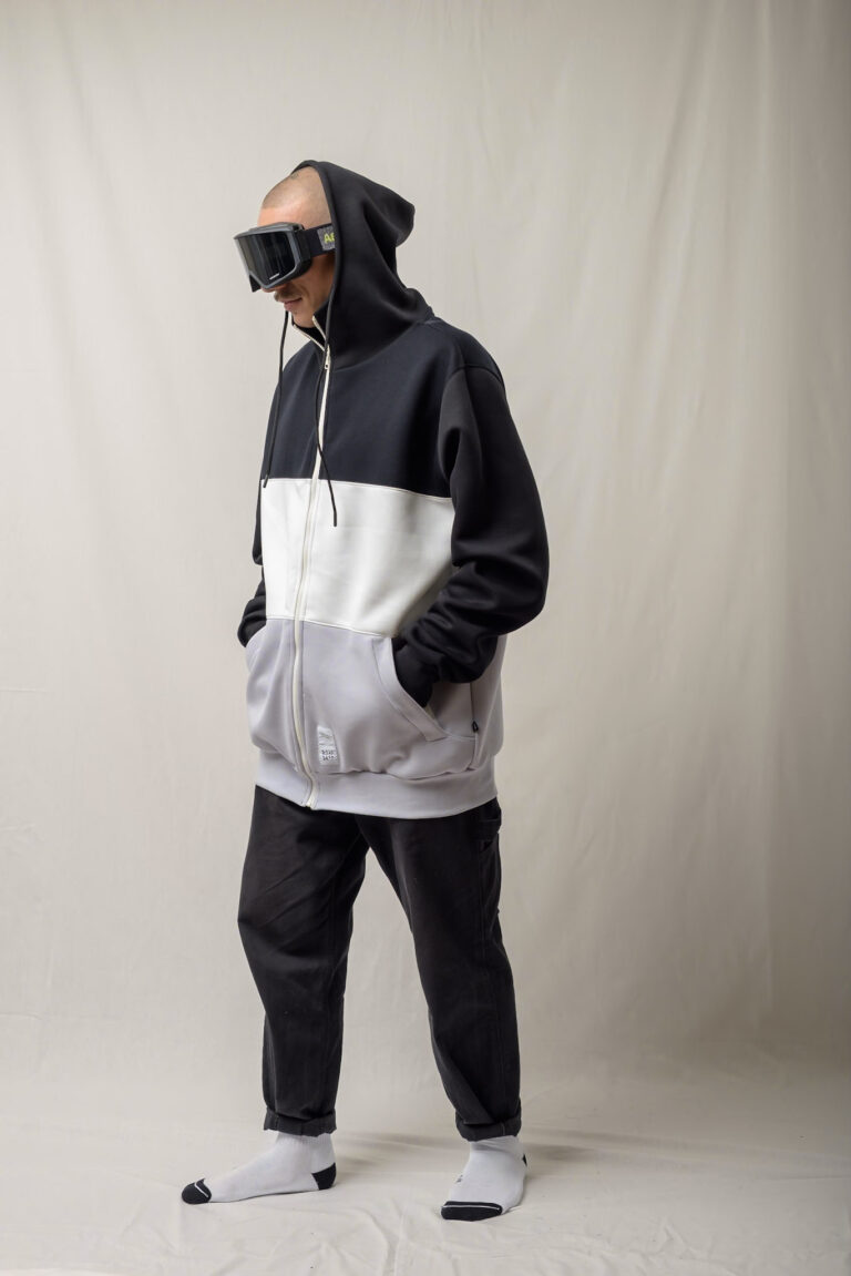 Technical Color Block Full Zip-Hoodie