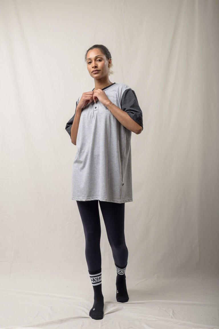Grey Henley T-shirt