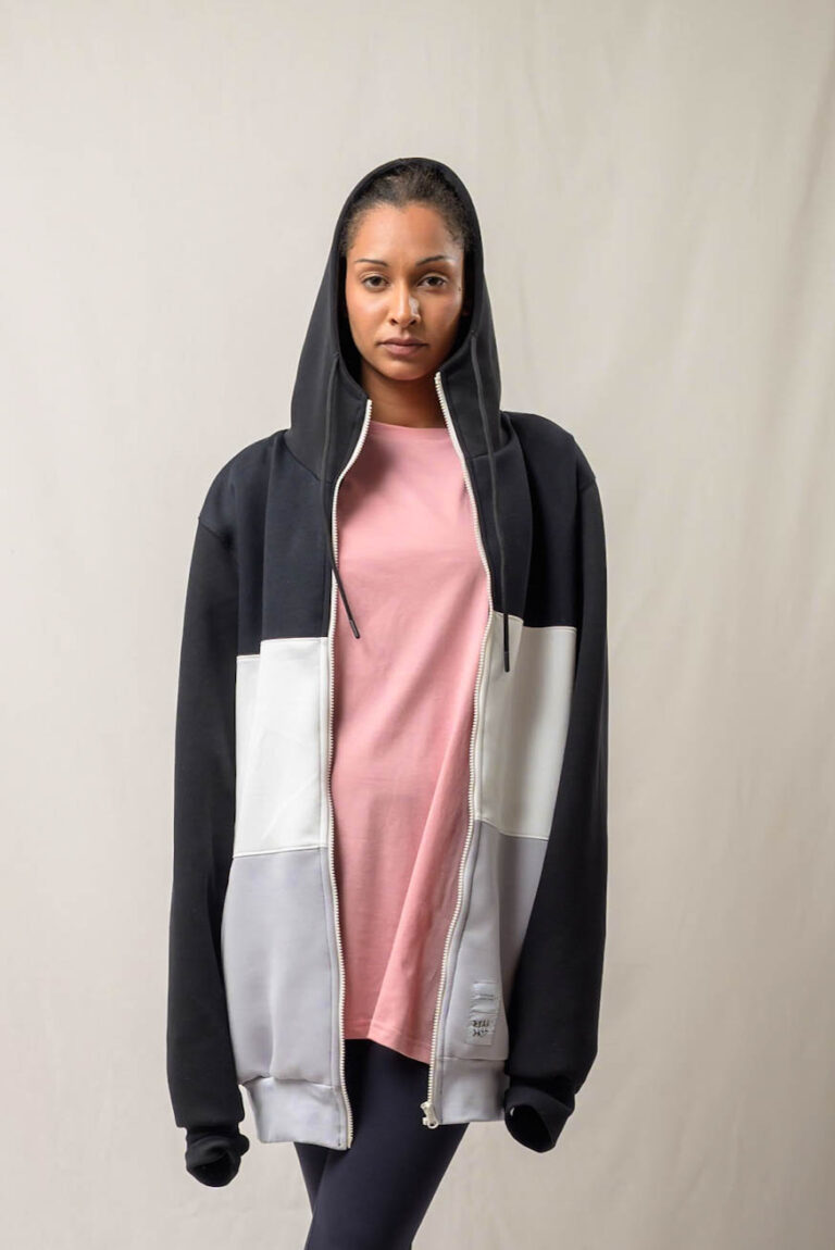 Technical Color Block Full Zip-Hoodie