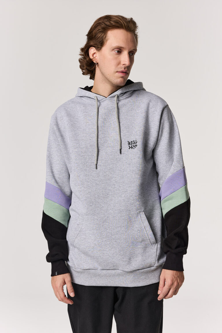 Grey Retro Vibe Hoodie