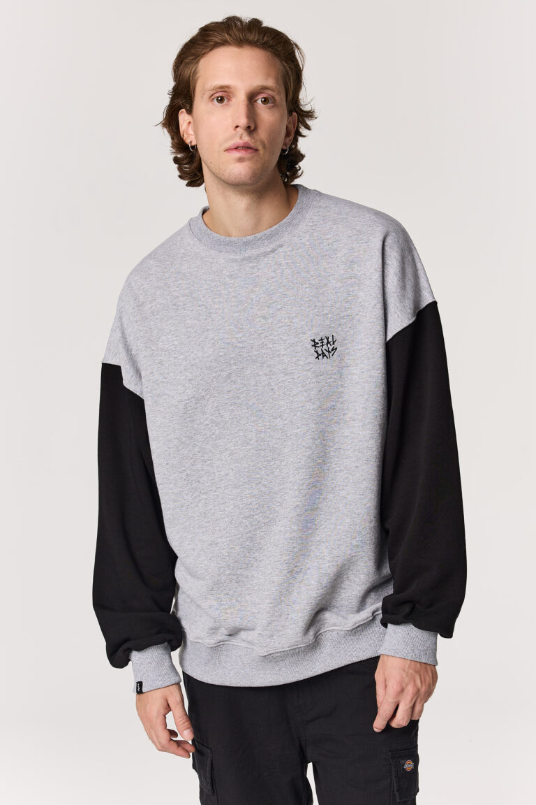 Grey Blooms Oversized Crewneck