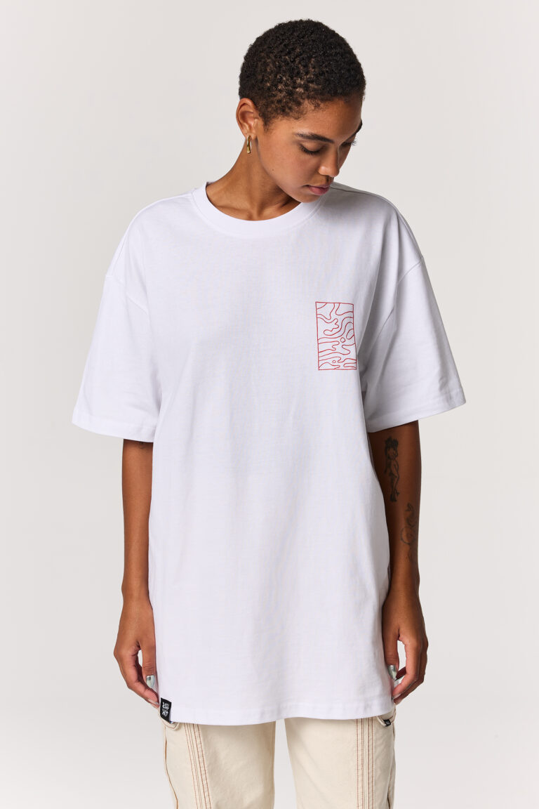 White Chest Liquid Motion T-shirt