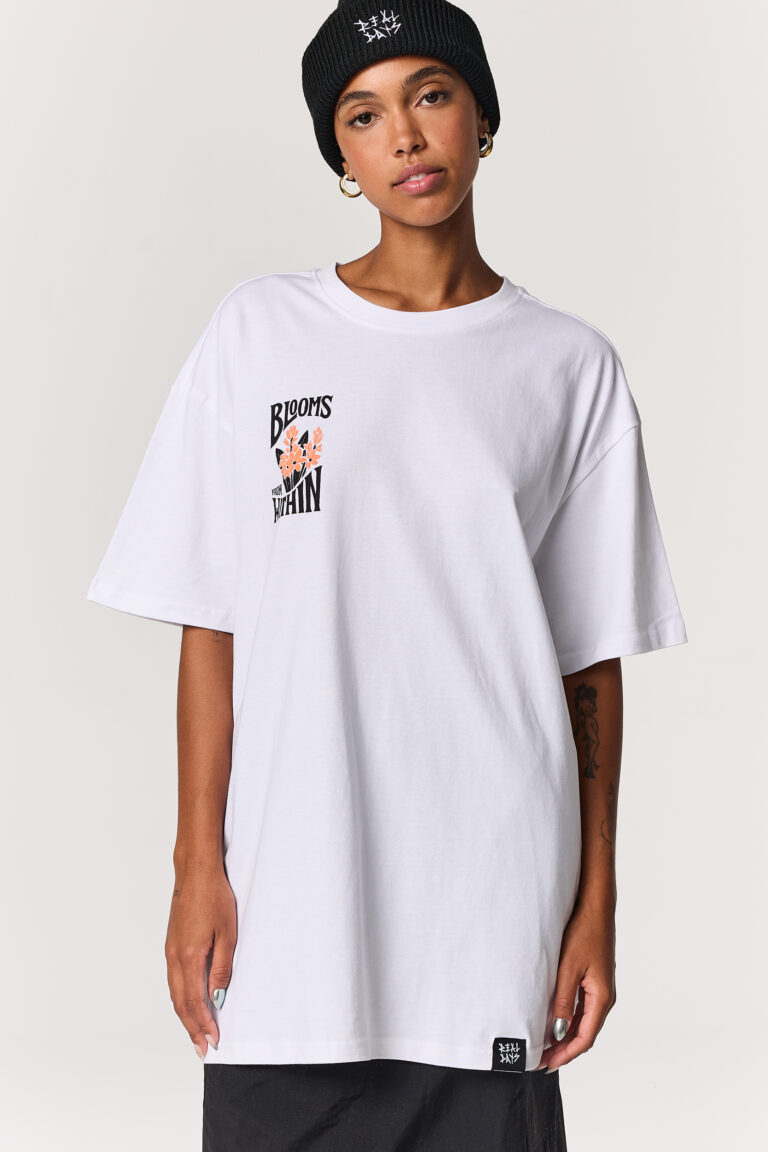 White Chest Blooms T-shirt