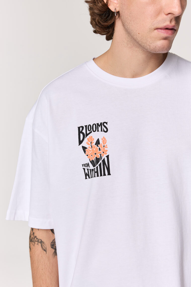 White Chest Blooms T-shirt