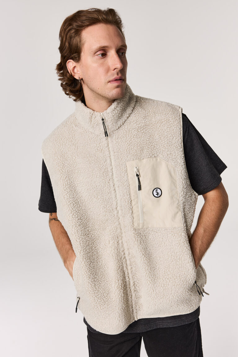 Beige Sherpa Bodywarmer