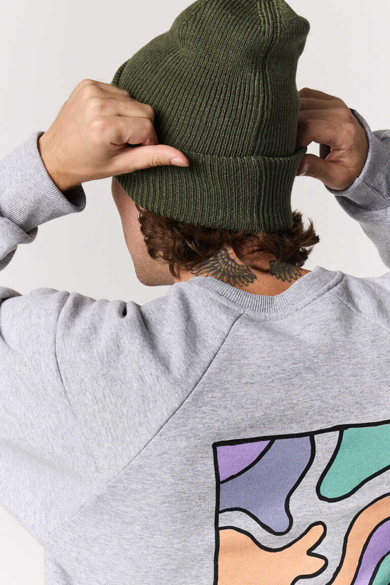 Khaki Logo Beanie