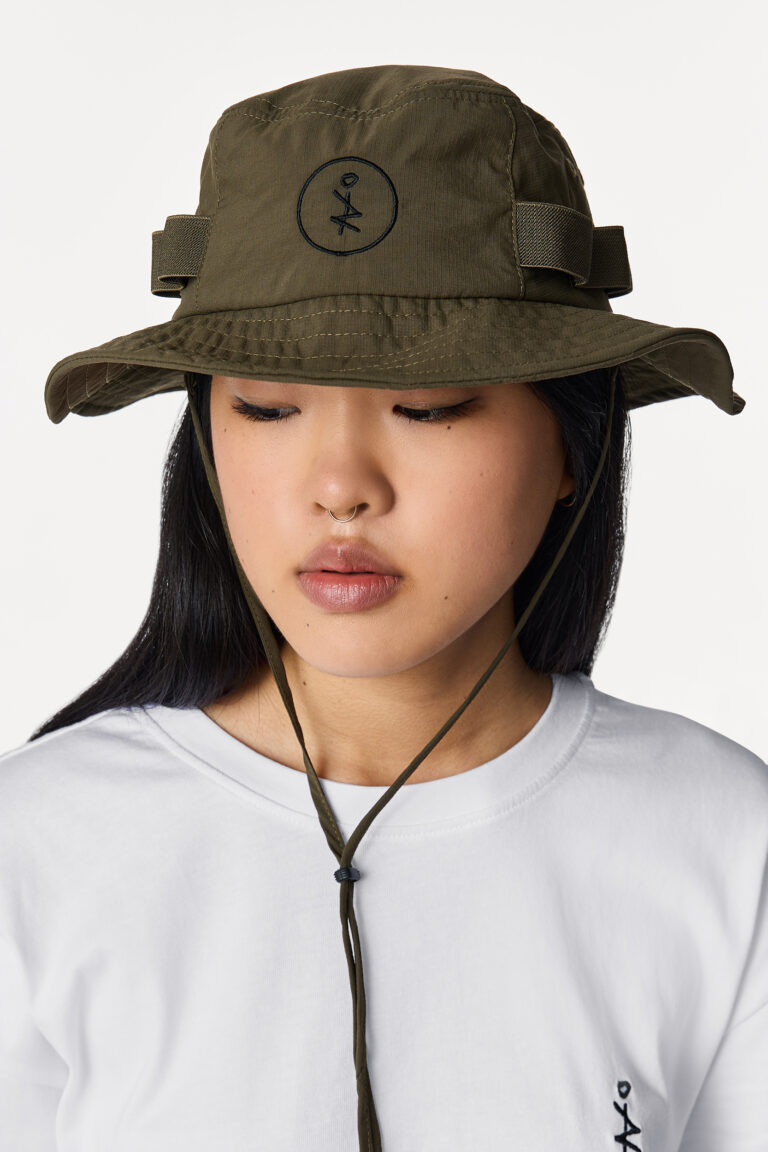 Khaki Basic Bucket Cap