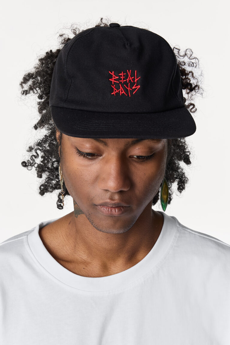 Black Red Logo Cap
