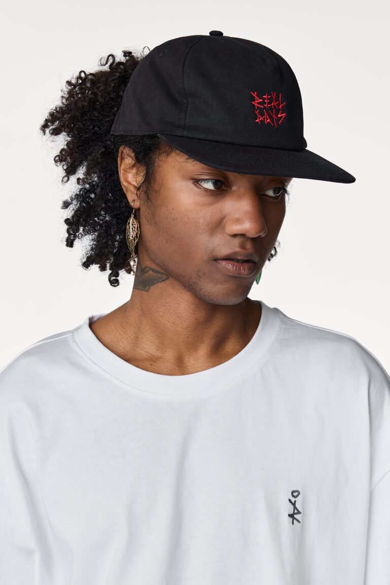 Black Red Logo Cap