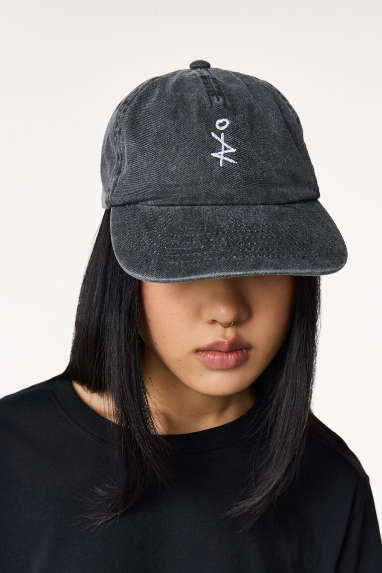 Black Acid Washed Cap
