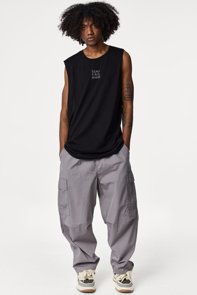 Black Beautiful Minds Sleeveless Tank Top