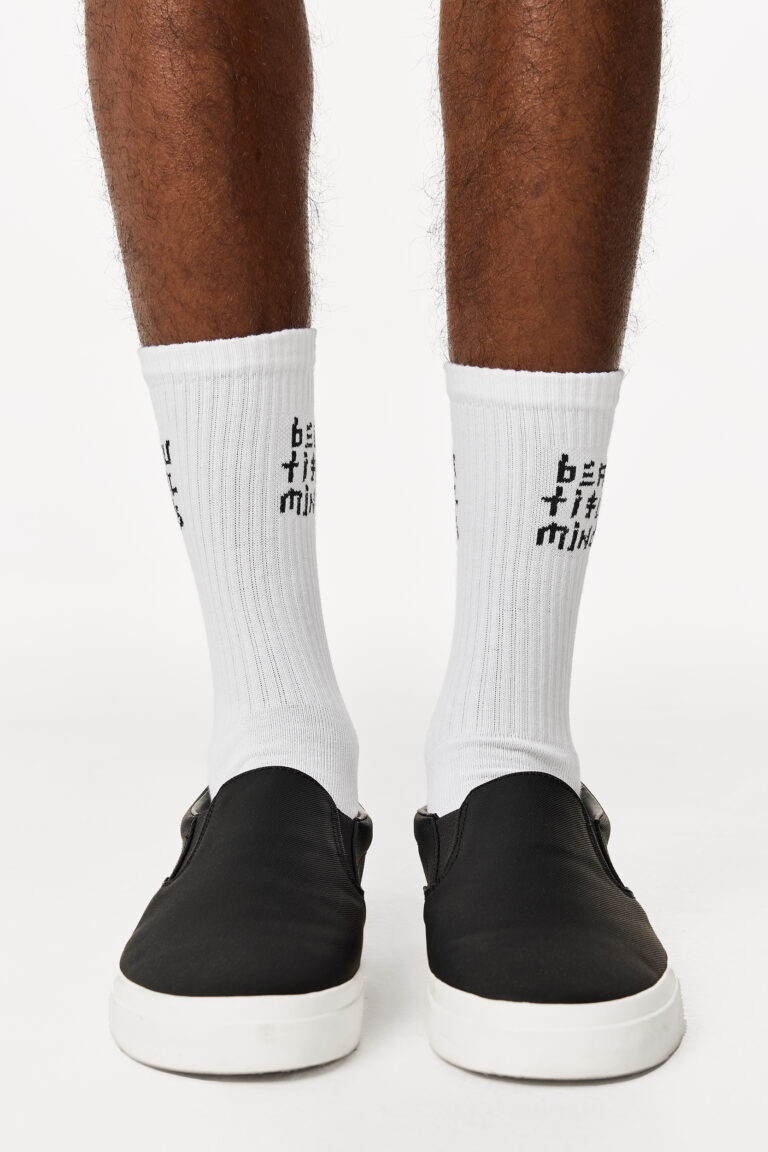 White Beautiful Minds Socks