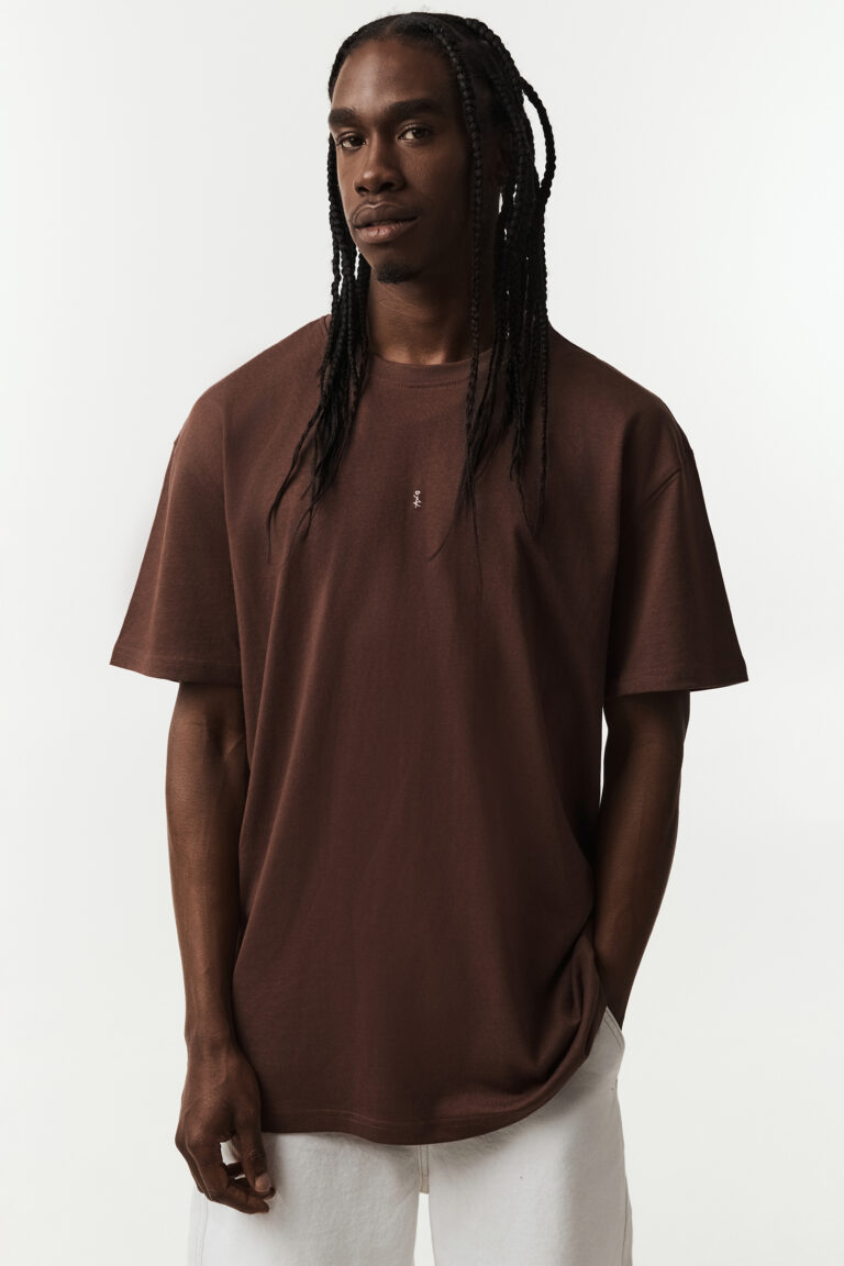 Brown Tiny Logo T-shirt