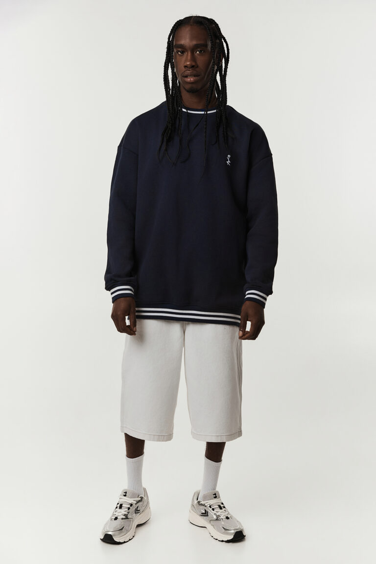 Dark Blue College Crewneck