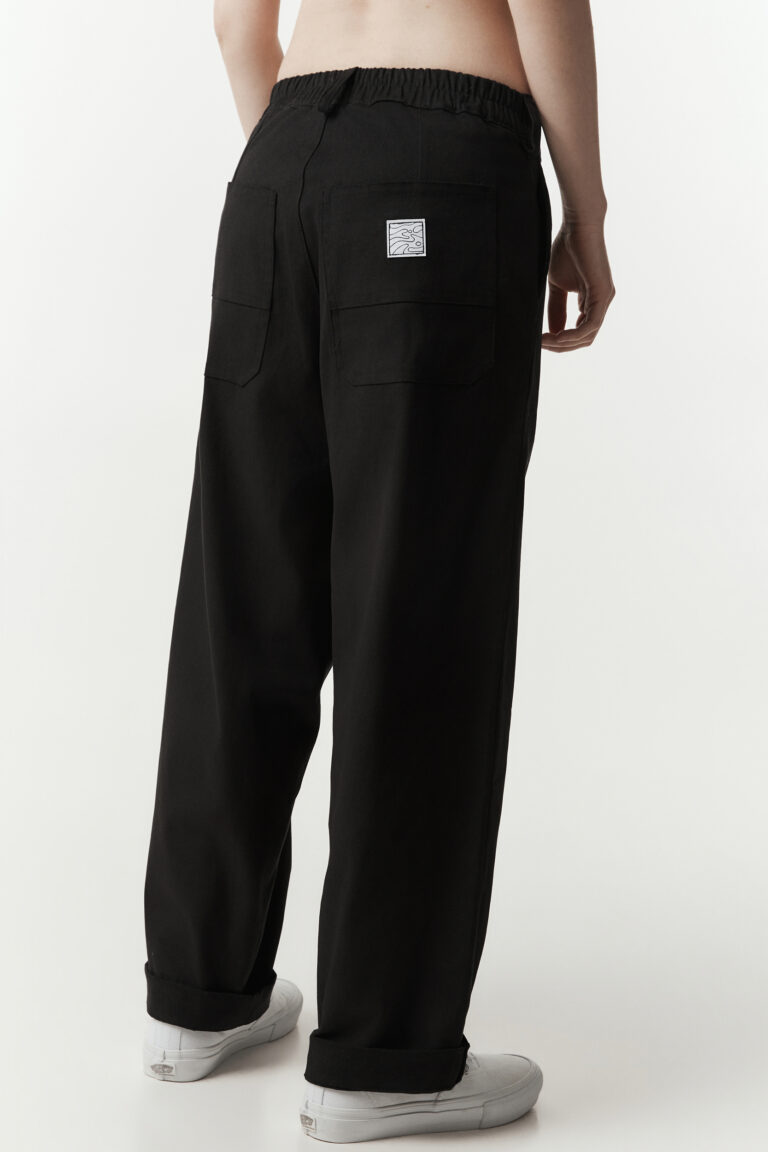 Black Tailored Flow Pant