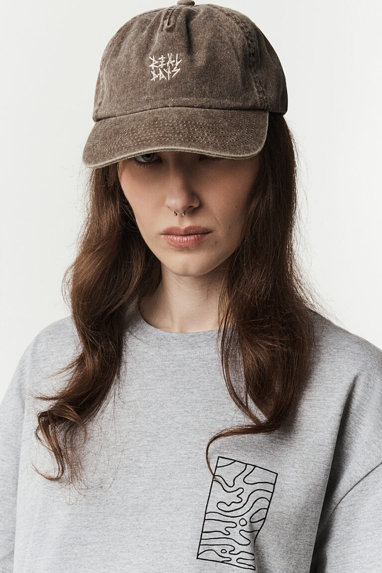 Brown Acid Washed Cap